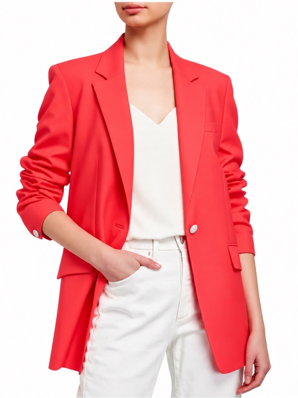 Rag & Bone Coral Wool Blend Twill Stretch Tailored Blazer Jacket Size 2 EUC!